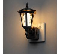 LOHAS-LED Plug in Night Light, with Dusk to Dawn Sensor, Dimmable, 3000K | Classic Column Capital Night Light Plug in Wall, LED Nightlight for Bedroom, Hallway, Stairs, Kitchen, Toilet, 1 Pack, 1W