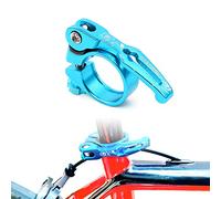 Lohas Select Aluminum Alloy Bicycle Quick Release SeatPost Clamp 34.9mm 31.8mm MTB Bike Road Bike Casual Bike Seatpost Clamp (Blue, 1.37in(34.9mm))