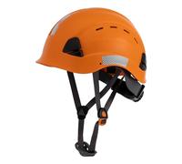 LOHASTAR Hard Hats Construction Safety Helmet Adjustable Men Worker CE Hardhat Lime Hard Hat with Chin Strap Industrial Construction Helmet(UK-A3 Orange)