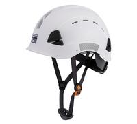 LOHASTAR Hard Hats Construction Safety Helmet Adjustable Men Worker CE Hardhat Lime Hard Hat with Chin Strap Industrial Construction Helmet(UK-A3 White)