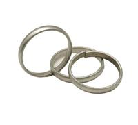 Lohe Ka Challa Pack of 3 Kale Ghode Ki Naal Iron Ring Made up of Black Horse Shoe Iron Ring for Lord Shani Dosh Upay Nivaran ShanRing Made of metal extracted from Black Horse's Shoe LKC1