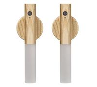 Lohoom Rechargeable Wall Light, 500mAh USB Modern Fashion Magnetic Night Light Cordless Motion Sensor Mounted Torch Lights for Bedroom, Hallway, Stairway, Children Room and More (2PCS A)…