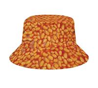 Lohtwgg Baked Beans Bucket Hat, Summer Fisherman Cap for Women Men, Unisex Packable Beach Sun Hat for Vacation Travel Outdoor