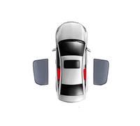 LohxA Car Sun Shade For Renault Kadjar 2015-2022,Front Rear Side Window Sunshades,Custom Magnetic Nylon Visor Curtain,AII-Black-2PCS-Rear