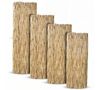 LOIBUYZ Extra Thick Natural Peeled Reed Fence, Garden Screening Fence Panels, Privacy & Protective Screening Roll for Outdoor Wind and Sun Protection (1m x 4m)