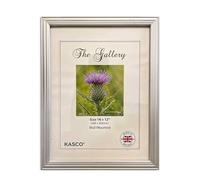 LOIBUYZ Natural Wood Picture Frame, Sturdy Photo Frame with Mount for Wall, Thin Edge Slim Frame Portrait and Landscape Dsiplay Family Picture Frames (Silver, 10 x 8 In. (25 x 20 cm))