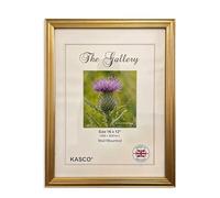 LOIBUYZ Natural Wood Picture Frame, Sturdy Photo Frame with Mount for Wall, Thin Edge Slim Frame Portrait and Landscape Dsiplay Family Picture Frames (Royal Golden, 10 x 8 In. (25 x 20 cm))