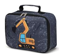 LOIDOU Lunch Box for Kids Boys Girls Insulated Lunch Bag Thermal Meal Tote Reusable Lunch Pail Bags for School Travel (Truck Gray)