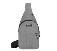 LOIJMK Adjustable Chest Bag for Men Outdoor Mountaineering Cycling One Shoulder Slant Fabric Chest Bag Hairdresser Shoulder Bags, gray, One Size