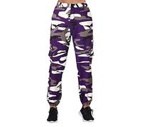 LOIJMK Cargo Trousers Women's Camouflage Basic Trousers Women's Harem Trousers Coloured Cargo Sports Trousers Training Trousers Women Casual Trousers High Waist Fitness Trousers Jogging Bottoms Harem