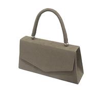 LOIJMK Ladies Faux Suede Handle Handbag Wedding Race Black Jeggings Ladies With Pockets, khaki, One Size