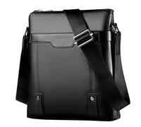 LOIJMK Men's Faux Business Travel Shoulder Bag for Men Crossbody Purse Shoulder Bags Women Large Unusual, black, One Size