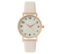 LOIJMK Women Casual Leather Analog Quartz Watch Ms. Wristwatch Clock Business Date Casual Watch Small Watches (Khaki, One Size)