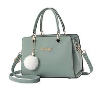 LOIJMK Women's Shopping Bag, Fashion Handbags, Women's Purse, Shoulder Bag, Shoulder Bag, Leather Bag for Women Work Belt Bags, Green, One Size