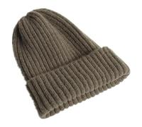 LOIJMK Women's Winter Hat Men's Beanie Winter Hat Warm Unisex Knitted Hats Vintage Plain Knitted Fine Knit Hat with Ribbed Pattern Classic Design Soft Caps Running Hat Cotton Cuffed Hats, AG, One Size