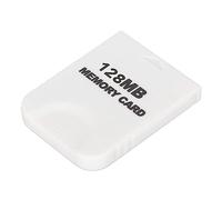 Loinutdbv For Memory Card, High Speed Game Console Memory Card, Plug and Play White Storage Device with ABS Material, Compatible Accessories for Console, Save and Load Games Fast (128MB (2043blocks))