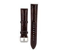 Loinutdbv Universal 18mm Adjustable PU Leather Watch Band Strap Replacement for Men and Women, Soft Wear Resistant Wristwatch Strap with Smooth Polished Edges in Black Red Brown (bright brown)