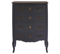 Loire Chest - 4 Drawer - Dark Grey