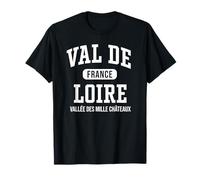 Loire France Valley of A Thousand Castles White Print T-Shirt