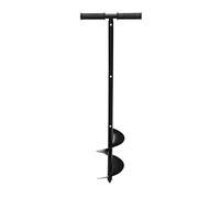 LOIRIIC 85cm Manual Post Hole Digger, 6'' Auger Drill Bit Extension Rods Handle, Gardening Tool, Post Hole Fence Manual Hand Drill Digger Earth Auger