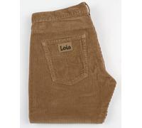 Lois Dallas Straight Jumbo Cords Dark Sand