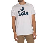 Lois Jeans Men's Logo Classic T-Shirt, White