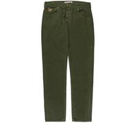 Sierra Thin Corduroy Trousers Green Olive 33W x 34L