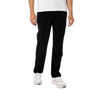 Lois Mens Dallas Black Regular Fit Corduroy Trousers W38 L32