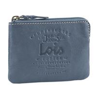 Lois - Men's Leather Key Case - Coin Bag - Key Case Leather Men Large - Key Bag - Car Key Bag Leather - Key Bag Leather - Key Bag Leather 11002, Denim Blue, One Size, Sports