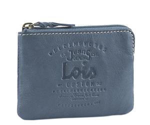 Lois - Men's Leather Key Case - Coin Bag - Key Case Leather Men Large - Key Bag - Car Key Bag Leather - Key Bag Leather - Key Bag Leather 11002, Denim Blue, One Size, Sports