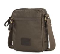 Lois - Men's Shoulder Bags - Men's Adjustable Shoulder Bag - Shoulder Bag Man Coated Canvas/Leather - Men's Shoulder Bag for daily use. Small Man Bag 307820, Brown (307820), M