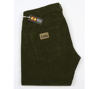 Sierra Thin Corduroy Trousers Green Olive 33W x 34L