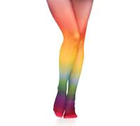 LOITHGU Womens Sheer Tights, Women's Gradient Rainbow Tights, Bows,butterfly,patterned tights, Nylon Silk Thin Long Socks, Rainbow, One size