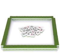 LoiYtrd Chinese Mahjong Game Set - For Chinese Style Game Play，Family Leisure Time(Green)