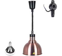 LoiYtrd Commercial Retractable Suspended Buffet Food Warming Pendant Light Restaurant Equipment(Bronze Red)