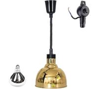 LoiYtrd Commercial Retractable Suspended Buffet Food Warming Pendant Light Restaurant Equipment(Gold)
