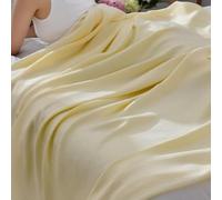 LoiYtrd Cooling Blanket - Designed For Hot Sleepers(Yellow 02,90x100cm)