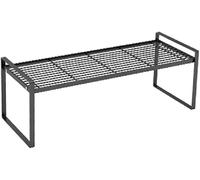 LoiYtrd Kitchen Stainless Steel Sink Dish Drying Rack Tableware Bowl Seasoning Spice Holder Organization Shelf(50 x 20.5 x 18.5cm)