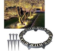 LoiYtrd LED Tree Spotlights, Suitable For Palm Trees, Courtyards, And Gardens(Red,7 Packs)