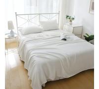 LoiYtrd Lightweight Sofa Blanket - Cooling Fibre, Soft(White,200x230cm)
