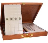 LoiYtrd Mahjong Set Mahjong Card Set Chinese Traditional Mahjong Set - Complete Mahjong Set Chinese Mahjong Game(7.5 UK)