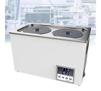LoJax Lab Digital Display Thermostatic Water Bath, 304 Stainless Steel Liner, Prevent Dry Burn, Adjustable Cover Thermostatic Water Bath, for Lab Testing & Research
