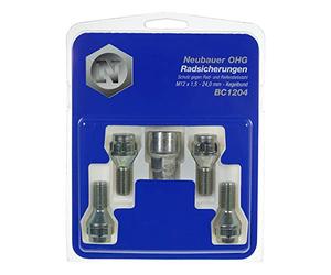 LOK-NOX LKBC1204 Locking Wheel Bolts M12 X 1.5 60 Degree, 24.0 17/19 mm
