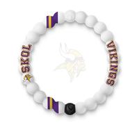 Lokai NFL Football Collection Silicone Beaded Bracelet, Minnesota Vikings Classic (Small) - Beaded Bracelet for Women & Men, Silicone Jewelry Bracelet Slides-On for Comfortable Fit