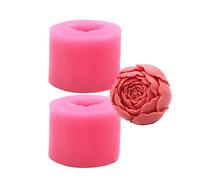 Lokatall Chocolate Rose Bud Molds - 2PCS Fondant & Icing 3D Flower Molds for Cake Decorating, Wax Melts, Soap, Candy & Jelly