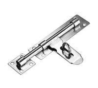 Lokatall Sliding Door Lock, 8 Inch Latch Door Lock Slide Lock with Padlock Clasp Lockable Sliding Door Bolt Solid Stainless Steel Sliding Tower Bolt Latch Lock for Security Wooden Gates Garden Shed