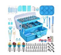 LOKAXXZU 236pcs Cake Decoration Mouth Baking Tool Set Three-layer Storage Box Set