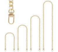LOKAXXZU 4 Pieces Different Sizes Iron Replacement Flat Chains Iron, Metal Chain Strap for DIY Purse Handbag Shoulder Crossbody Bag Clutch by RAPUDA(15.4 Inch, 23.6 Inch, 31. 4 Inch, 47.2 Inch)