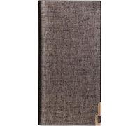 LOKAXXZU Business Card Case Leather Multifunction Bank Holder Credit Passport Organizer Wallet(Gold)