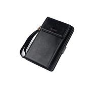LOKAXXZU Business Card Case Leather Multifunction Bank Holder Credit Passport Organizer Wallet Wallet(Black)